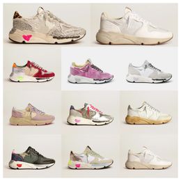 Nouvelles chaussures baskets chaussures sales chaussures décontractées chaussures blanc rose couleur Super Star Sequin classique Do-Old Designer homme chaussures 001