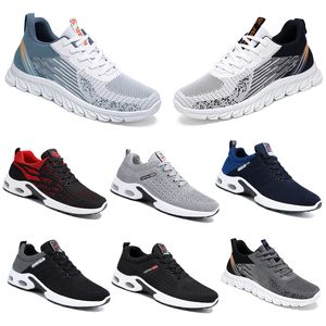 Nouvelles chaussures femmes 2024 modèles hommes randonnée course semelle souple noir blanc gris confortable mode couleur blocage bout rond grand 39-45 686 Wo