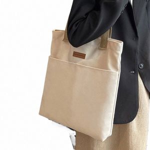 Nouveau sac de magasin Sac fourre-tout en toile Livre étudiant Sac de rangement de grande capacité Épaule Femme Sacs à main réutilisables écologiques Nouveau d0Bt #