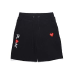 NOUVEAU short designer CDG Short en peluche imprimé PLAY Love pour hommes et femmes Mode