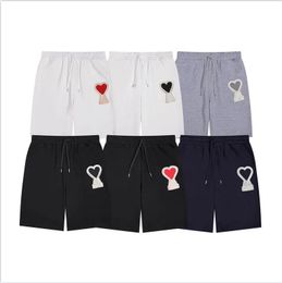 Nouveau pantalon de shorts Big Love Emblem Broidered Patch pantalon pour hommes et femmes couples pantalons sportifs polyvalents lâches et décontractés