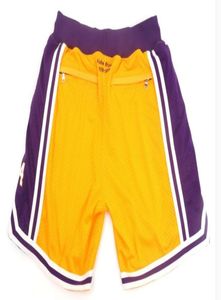 Nouveaux shorts Shorts d'équipe Vintage 1978 2020 Shorts de baseball poche zippée vêtements de course 8 et 24 couleur jaune juste fait taille SX6418981