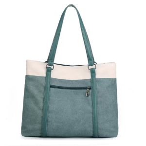 Nuevo bolso de hombro estilo japonés y coreano informal para mujer tela de moda Color sólido HBP bolso de mujer bolso de lona versátil para mujer