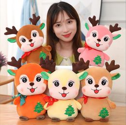 Nieuwe Sika Deer Doll Plush Toy Large Pillow Childrens Day Holiday Gift Gevulde decoratie Slaap Metgezel Kerstmis Kerstmis