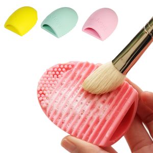 Silicone Brosse Éponges Nettoyage Oeuf Cosmétique Nettoyant Maquillage Maquillage Nettoyant Outils propres