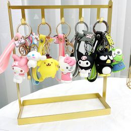 Nieuwe Silicone Cartoon Curon Doll Key Buckle Cute Melaett hanger Creative Small Gift Wholesale gratis ups/DHL