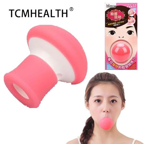 Nouveau Silicone Visage Minceur Exerciseur Instrument V Forme Lifter Du Visage Double Menton Mince Mignon Portable Anti Rides Bouche Exercice Outil