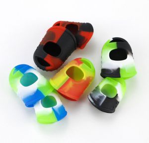 Nouveau jeu de manchons de doigt en silicone Capuchons de couverture en caoutchouc Anti-haute température Combinaison Indice et Protecteurs de pouce pour fumer Vape2934959