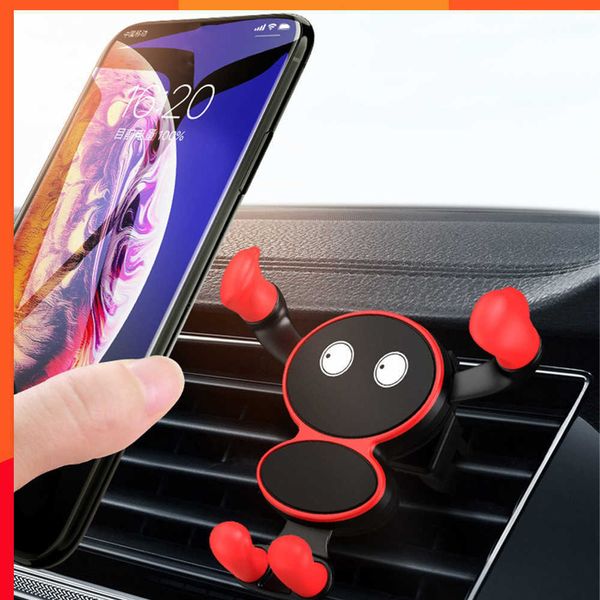 Nouveau support de cellule mobile en silicone support gps durable accessoires intérieurs de voiture support de téléphone de voiture multifonctionnel en forme de dessin animé 1pcs