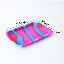 Outros acessórios para fumar NOVO Silicone Rolling 20,5 cm * 15 cm * 1,9 cm Bandejas de rolo de tabaco para fazer papéis Smoke Herb Grinder Cigarette