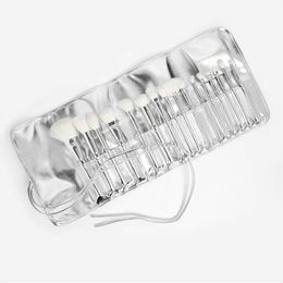 Nieuwe Silver Series Make-upborstels Set 16 stks Make-up Tools voor Oogschaduw Blush Marklighter Free