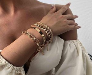 Nouveau bracelet à chaîne simple mélange de mode et bracelet bracelet creux