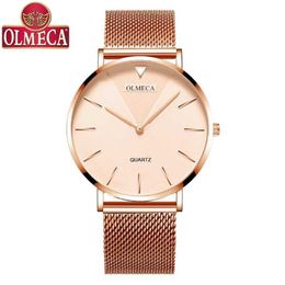 Nouvelle montre de mode Simple femmes dame montre Quartz Ins Style ultra-mince en acier inoxydable 30M étanche 2746