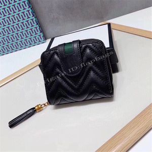 2021 Simple Joker Atmosphère Sac À Main De Luxe Célèbre Designer Mini Poche À Glissière Portefeuille En Cuir Véritable Lettre De Mode Femmes Carte Embrayage Sacs