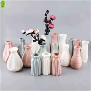 Nieuwe eenvoudige moderne Noordse stijl Creative Vase Flower Arrangement Container Woonkamer Office Home Decoratie