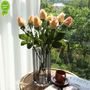 Nieuwe gesimuleerde bloemtextuur Hydraterende roos Kunstbloem Gesimuleerde planten Bruiloft Decoratie Potplant Bloemstuk
