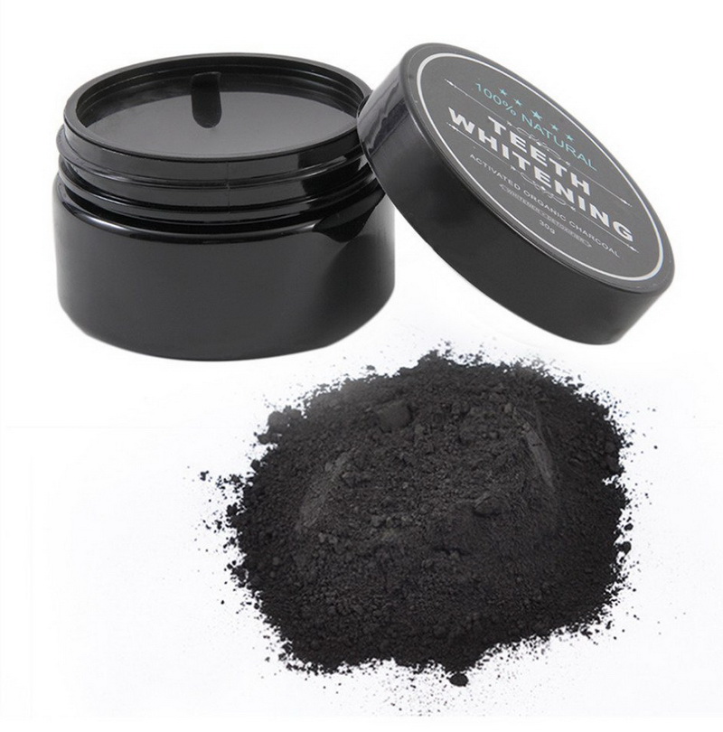 Charbon tanden bleken Single Box Reinigingskracht Geactiveerde biologische houtskool Beautiful Smile Black Loose Powder 30g