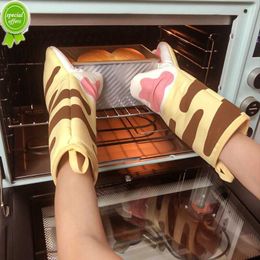 Nieuwe enkele magnetron katoenen handschoenen schattige kattenpoten oven isolatiehandschoenen enkele keuken bakbenodigdheden