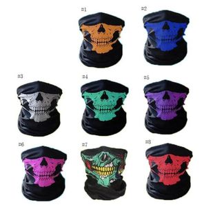 NIEUW SKULL FACE MASKER Outdoor Sports Ski Bike Motorfiets sjaals Bandana Neck Halloween Party Cosplay Full Face Masks