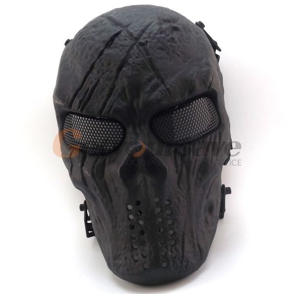 Nuevo cráneo esqueleto ejército airsoft paintball táctico máscara de protección de cara completa Y200103