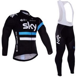 Nieuwe hemel met schouderband met lange mouwen, Mountain Cycling Road Suit H514-95