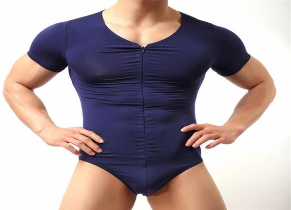 Nuevo Body ajustado con suspensorio para hombre, moldeador de cuerpo, mono de culturismo, mameluco, corsé para hombre, Boxer Modal, ropa interior adelgazante M 7759693