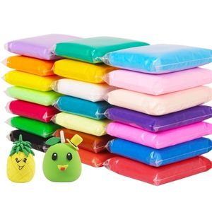 Nieuwe Slijn 24//24/36 Kleuren Zachte Creatieve Playdough Kinderen Leren Polymeer Clay Speelgoed Lichtklei Intelligent Plasticine Toy Gift 201226