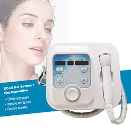 Nouveau minceur Dcool Portable refroidissement chaud pour le resserrement de la peau Anti-âge Machine d'électroporation faciale