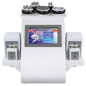 New Slimming Promotion 6 In 1 Ultrasonic RF Cavitation Vacuum Radio Frequency Lipo Laser Slimming Machine for Spa