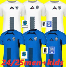 New Slovénie Soccer Jersey 2024 2025 Sesko Home White Away Blue Jan Oblak 24 25 Benjamin Football Shirts Adult Kdis Kit