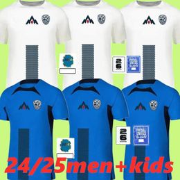 New Slovénie Soccer Jersey 2024 2025 Sesko Home White Away Blue 24 25 Benjamin Football Shirts Adult Kdis Kit