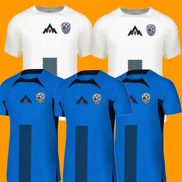 New Slovénie Soccer Jersey 2024 2025 Sesko Home White Away Blue 2024 2025 Football Clothes Sweatshirt Tops Shirt S-XXL