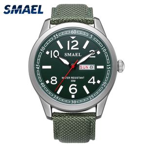 Nouveau Smael Hommes Montres Militaire Alliage Grand Cadran Sport Montre Étanche Hommes Montre-Bracelet Top Marque 1317 Montre Numérique Bracelet Q0524