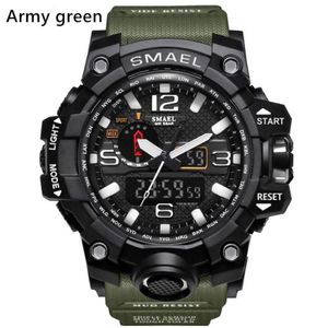 Nouveau smael relogio hommes montres de sport LED chronographe montre-bracelet montre militaire montre numérique bon cadeau pour hommes garçon d297p