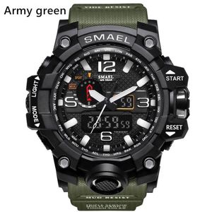 Nieuwe smael relogio heren sporthorloges LED chronograaf horloge militair horloge digitaal horloge goed cadeau voor mannen jongen d157Z