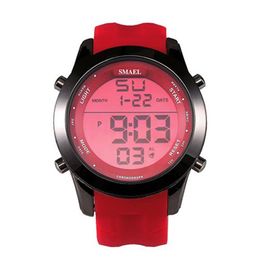 Novo smael relógios esportivos colorido relógio digital display led relógios casuais masculino relógios de pulso montre homme relogios masculino 1076154l