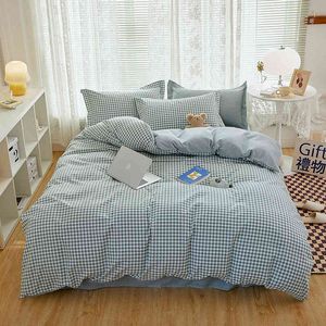 Nouveau petit ensemble de quatre pièces en laine de coton frais drap de lit épaissi dortoir simple Double