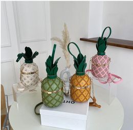 Sac cylindrique à chaîne rivetée pour fille littéraire, sac à bandoulière simple, sac à ananas de personnalité, nouvelle collection