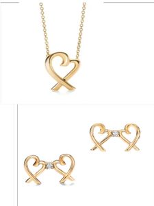 nouveau petit ruban coeur en or rose boucle d'oreille initiale pour les femmes adolescentes à la mode ensemble de diamants designer couple mode fête de mariage mariée cadeaux féminins fille vente