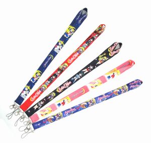 Nieuwe kleine Groothandel 10 stks Populaire SAILOR MOON Japan Anime Mobiele telefoon Lanyard Sleutelhangers Hanger Party Gift Gunsten #0031