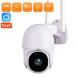 Nouvelle caméra intelligente 5MP HD WiFi CCTV Vision nocturne Webcam caméra IP extérieure P2P Surveillance vidéo moniteur de sécurité pour application Tuya