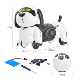 Nouveau Smart teckel Robot chien jouet interactif Rechargeable Robot chiot jouet fonction de programmation cadeau de noël pour les enfants