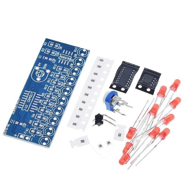 Nouveaux kits d'électronique intelligente NE555 + CD4017 MODULE DE LED LUMIÈRE DE LUMIÈRE ÉTAT LEIL