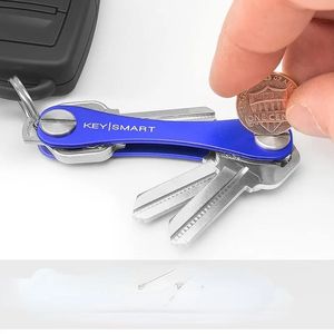 Nieuwe Smart Key Chain Mini Keychain Compact Key Decoratieve houder Clip Home Storage Metal Key Clip Aluminium Organisator Keychain Outdoor1.Smart Key Organizer Clip