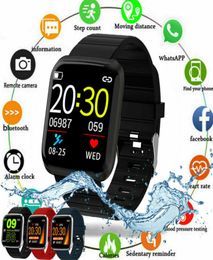 Nieuwe Slimme Horloges Waterdichte Fitness 116PRO Tracker Smart Horloge Bloeddruk Stappentelling Voor iOS Andriod Smartwatch3081922