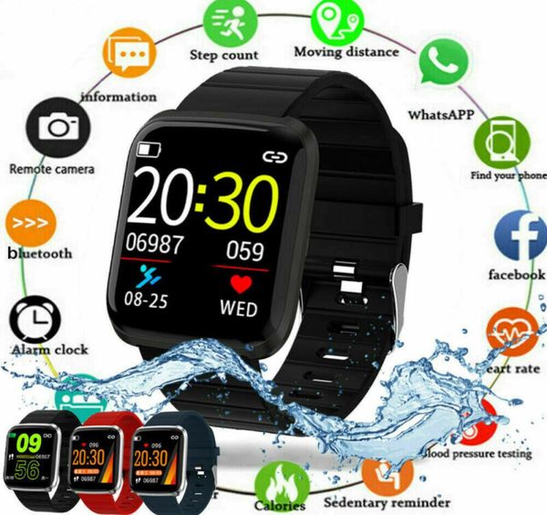 Nouvelles montres intelligentes étanche Fitness 116PRO Tracker montre intelligente pression artérielle nombre de pas pour iOS android Smartwatch7307730