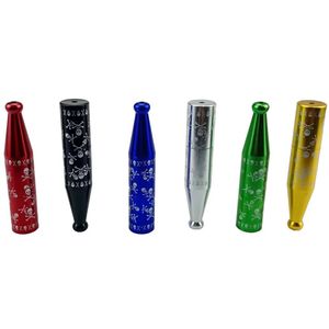 Nouveau tabagisme en aluminium coloré squelette squelette de décoration de crâne de crâne portable amovible amovible tabac tabac snob snorter sniffer filtre cigarette porte-cigarette