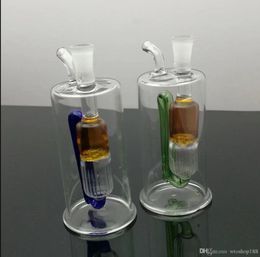 nouveau tuyau de fumer mini narguilé bangs en verre forme de métal coloré tuyau d'eau en verre circulant en forme spéciale