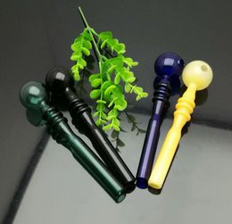 nouveau Smoking Pipe Mini Narguilé bangs en verre Forme en métal coloré. Pot droit 3 ronds en verre bullé coloré