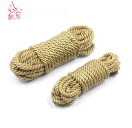 Nouvelle corde de bondage shibari en faux jute molle Fétiche 5m 10m Slave BDSM RESTRAINTES ÉROTIQUE POUR LES COUPLES 2107229296784